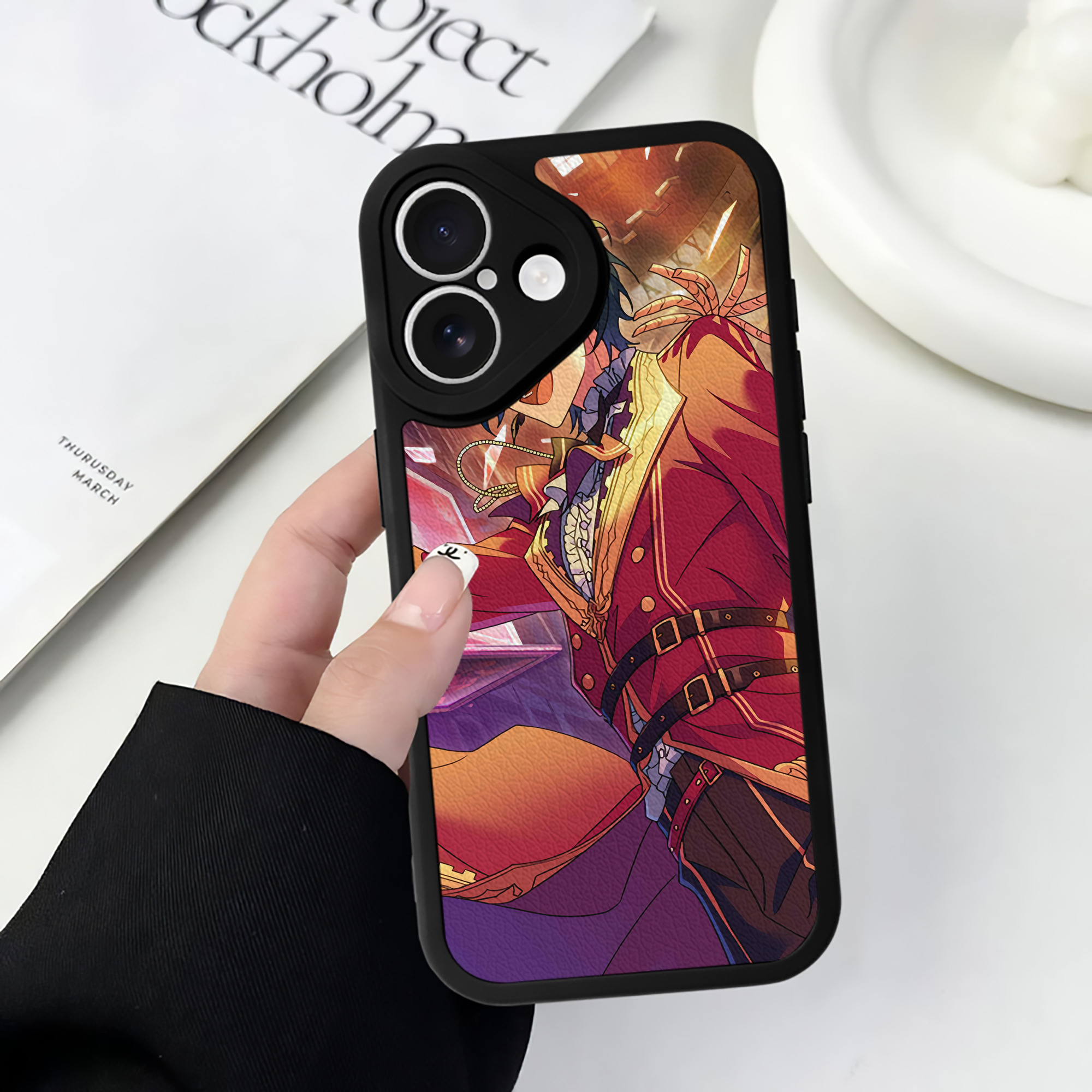 （画像用） あんさんぶるスターズ! Ensemble Stars 【iPhone 16シリーズ対応】シリコンスマホケース（レザー調） 材質：シリコン